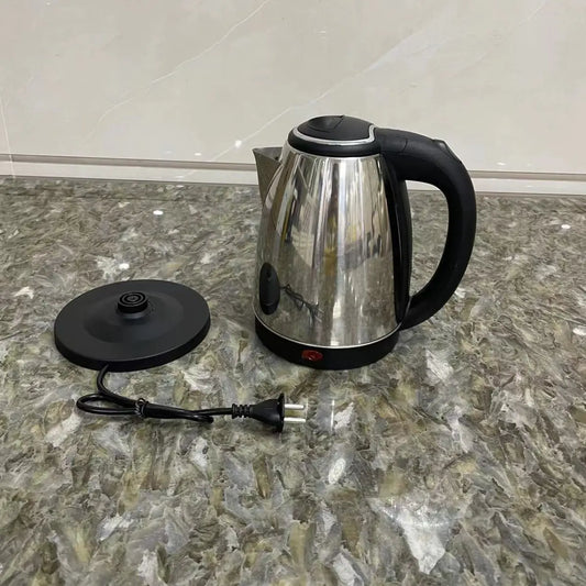 Electric Stainless Steel Kettle with UK and EU Plugs